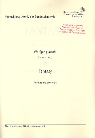 Fantasy for flute and accordion