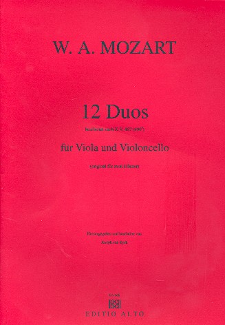 12 Duos KV487 (original für 2 Hörner)