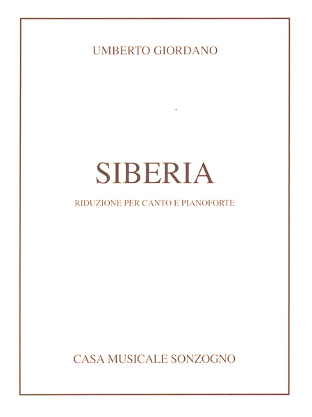 Siberia Klavierauszug (it)