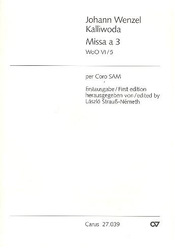 Missa à 3 Woo5/5 für gem Chor