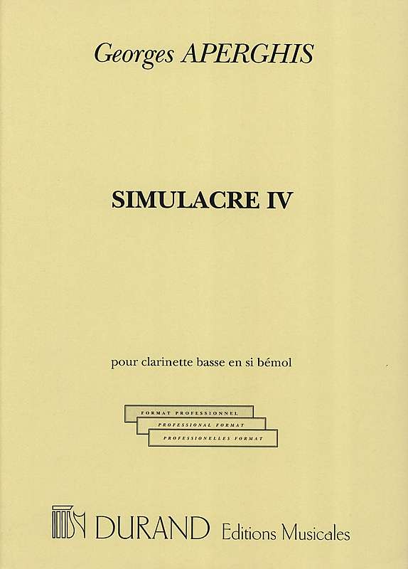 Simulacre 4 pour clarinette