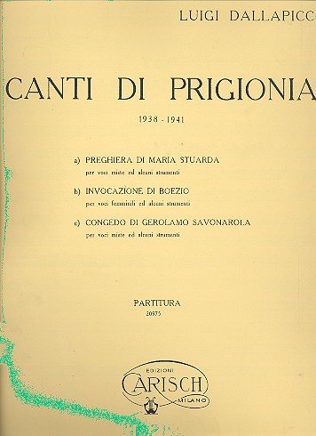 Canti di prigionia (1938-1941)