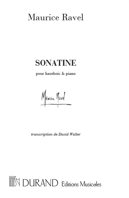 Sonatine pour piano pour hautbois