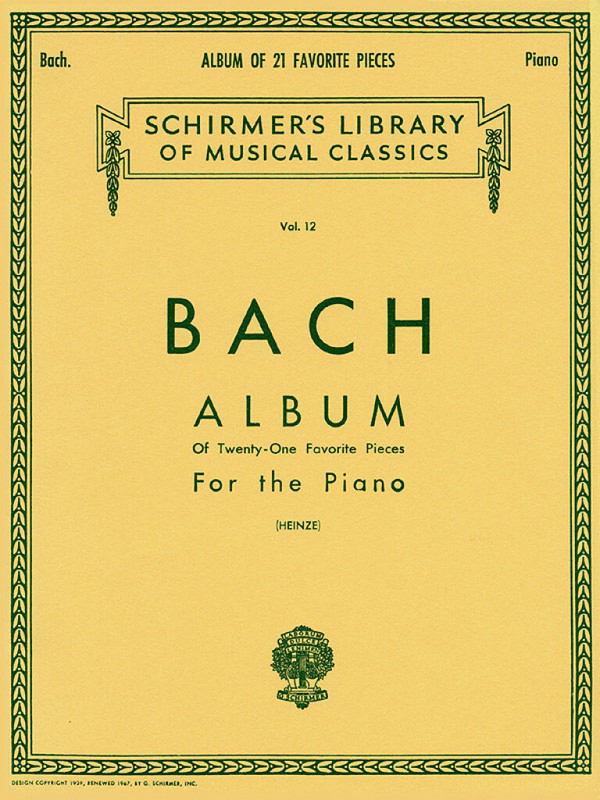 Bach-Album for piano