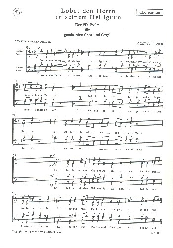 Lobet den Herrn in seinem Heiligtum