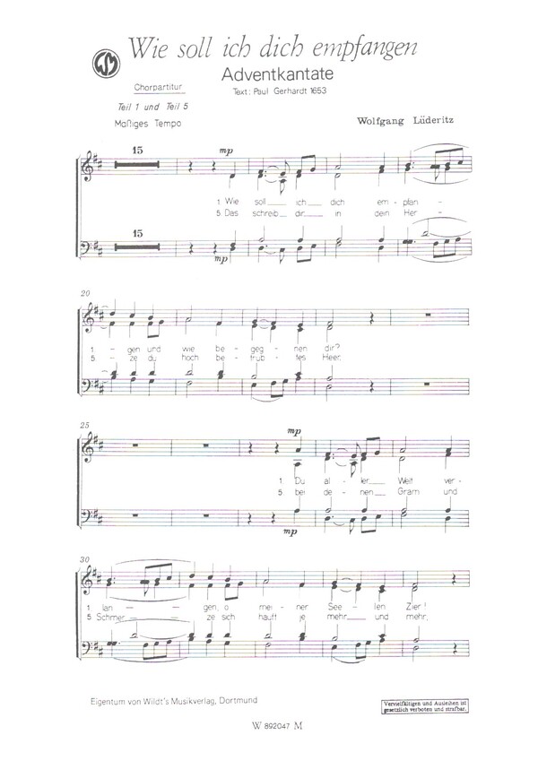 Wie soll ich dich empfangen