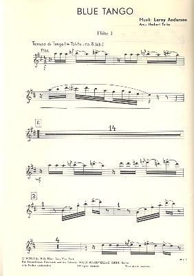 Blue Tango  und  Belle of the Ball: