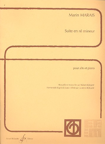 Suite ré mineur pour alto et piano