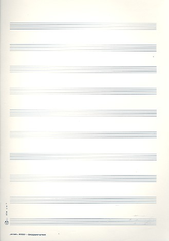 Star2000 Notenpapier DIN A4 hoch 10 Systeme