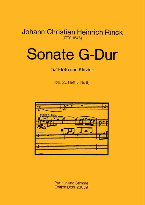 Sonate G-Dur aus op.55 für Orgel
