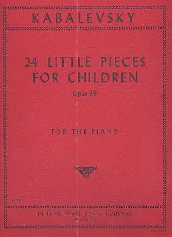 24 little pieces for children op.39