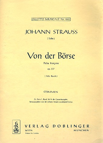 VON DER BOERSE OP.337
