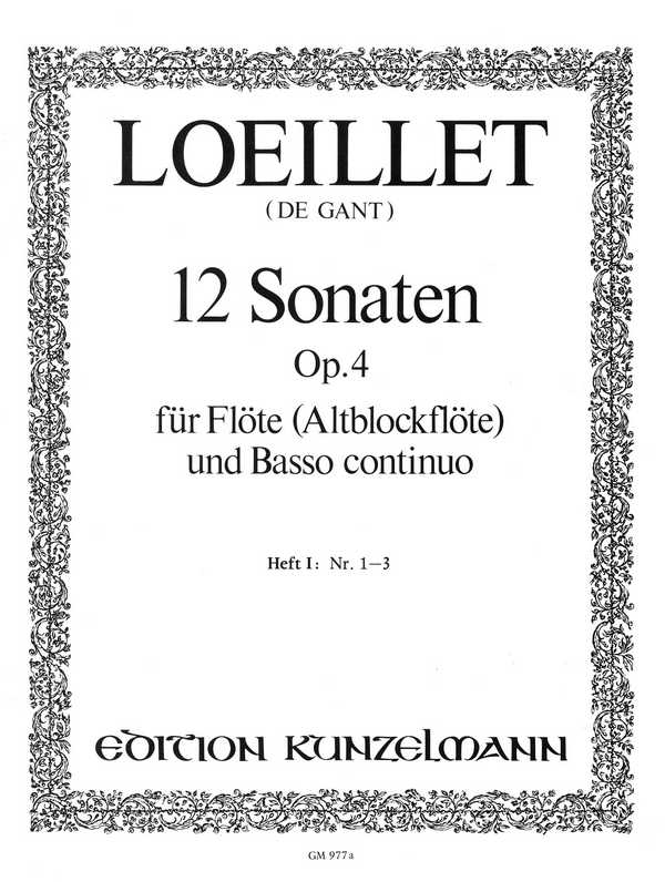 12 Sonaten op.4 Band 1 (Nr.1-3)