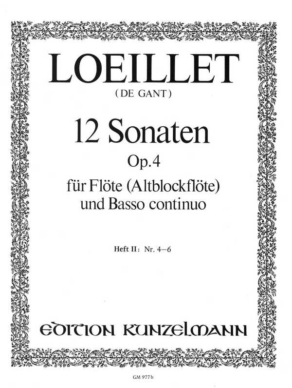 12 Sonaten op.4 Band 2 (Nr.4-6)