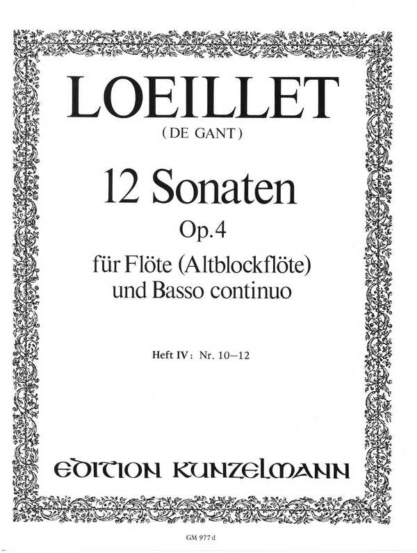 12 Sonaten op.4 Band 4 (Nr.10-12)
