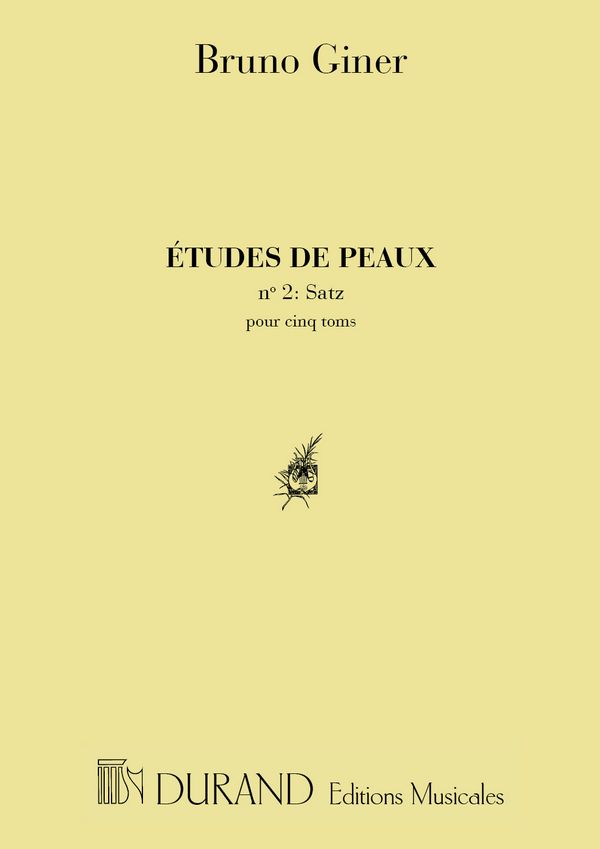 Etudes de peaux  vol.2 pour 5 toms