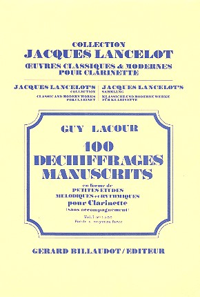 100 déchiffrages manuscrits vol.1