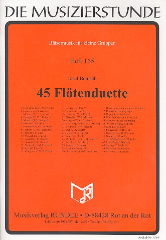 45 Flötenduette