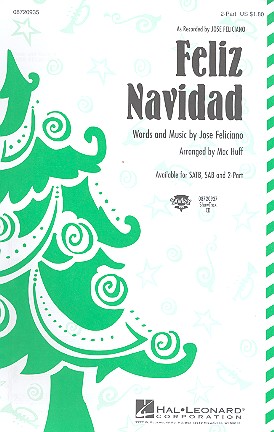 Feliz navidad for female chorus and piano