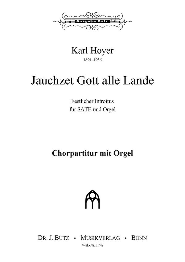 Jauchzet Gott alle Lande