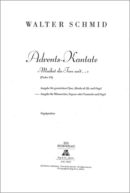 Advents-Kantate für Soli,