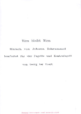 Wien bleibt Wien für 4 Fagotte