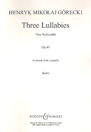 Three Lullabies op. 49