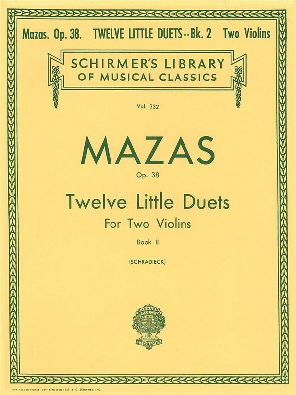 12 LITTLE DUETS OP.38 VOL.2