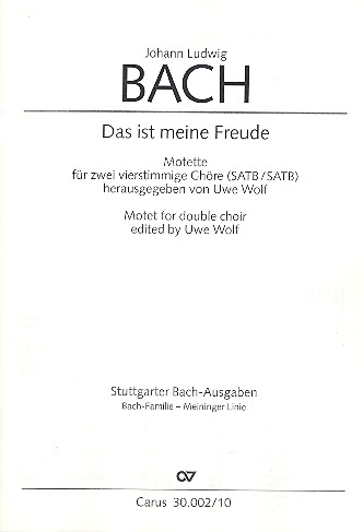 Das ist meine Freude Motette fuer