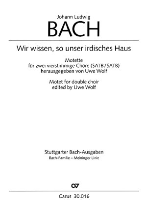 WIE WISSEN SO UNSER IRDISCHES HAUS