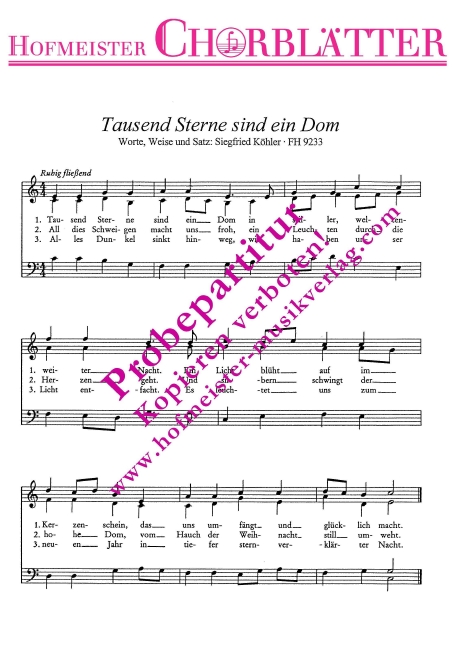 Tausend Sterne sind ein Dom