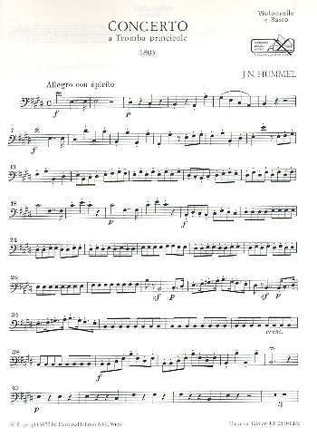 Concerto a tromba principale E-Dur