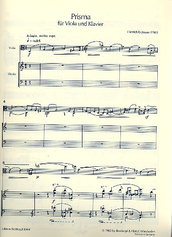 Prisma für Viola und Klavier