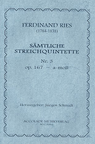 Streichquintett a-Moll Nr.3 op.167