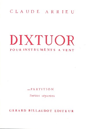 Dixtuor pour instruments a vent