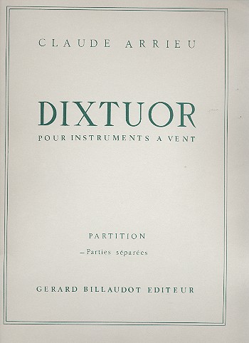 Dixtuor pour instruments a vent