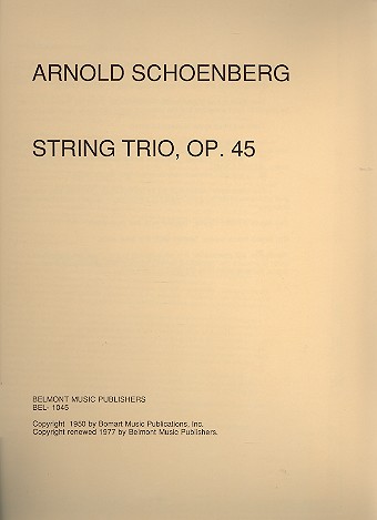 Trio op.45 for violin, viola and