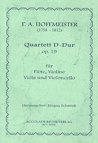 Quartett D-Dur op.19 für Flöte und