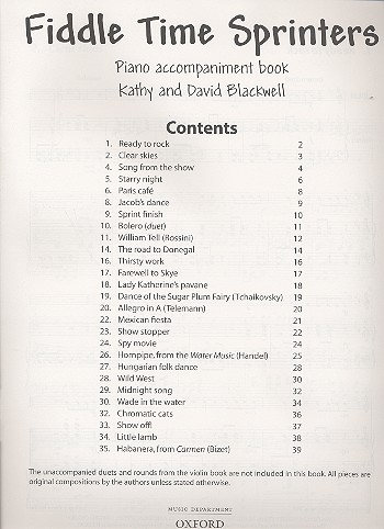 Fiddle time Sprinters