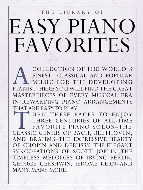 The Library of easy piano Favorites