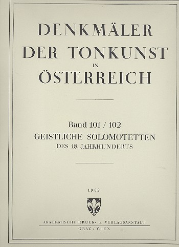 Geistliche Solomotetten des