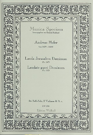 Lauda Jerusalem dominum, laudate pueri dominum