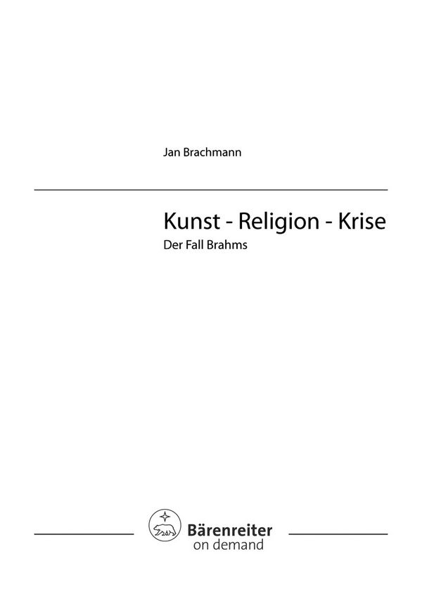 Kunst-Religion-Krise