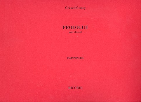 Prologue pour alto seul