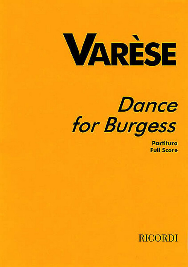 Dance for Burgess for orchestra