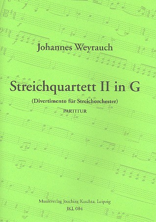 Streichquartett G-Dur Nr.2 als