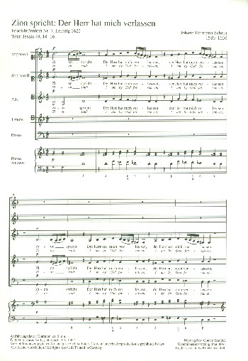 Zion spricht der Herr hat mich verlassen