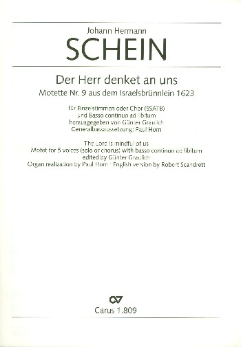 Herr denket an uns für Soli, Chor