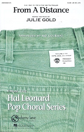 From a Distance for mixed chorus (SAB)