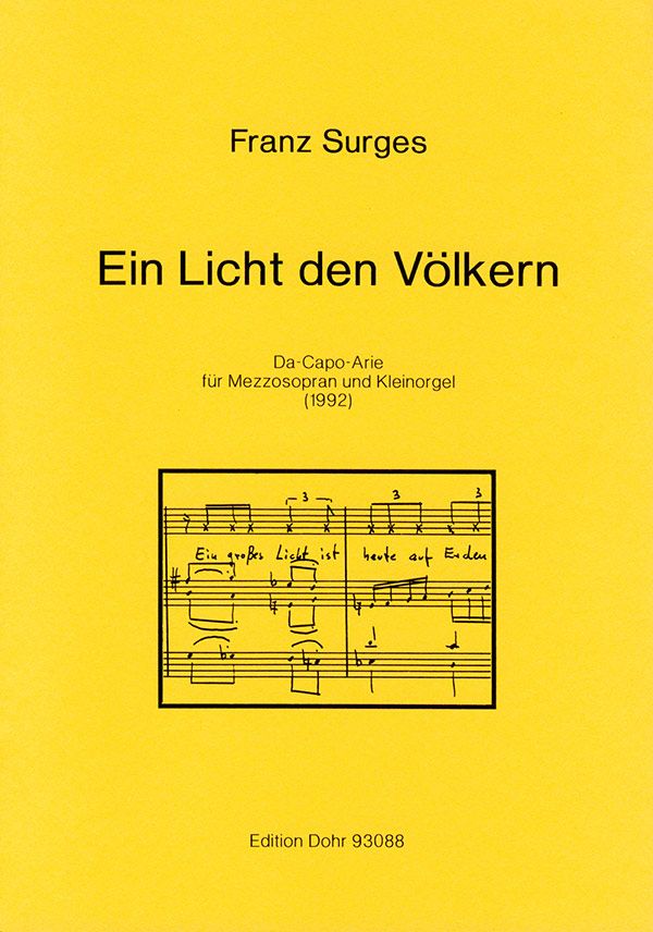 Ein Licht den Völkern Da-Capo-Arie